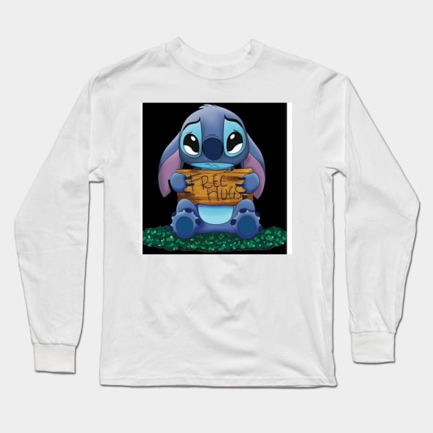 stitch hug Long Sleeve T-Shirt by Noamdelf06